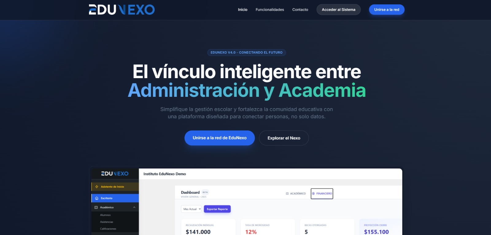 Edunexo - Sistema de Gestion Educativa en la Nube